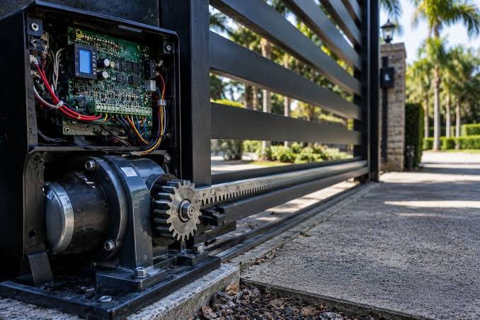 Electric gate motor internals